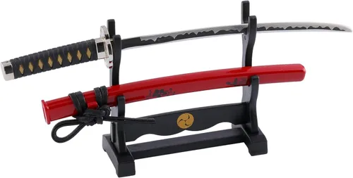 Wablade Abrecartas Katana inspirado en samurái de 8.27 pulgadas, fabricado en Seki, Japón, con soporte y funda, abrelatas de correo japonés y