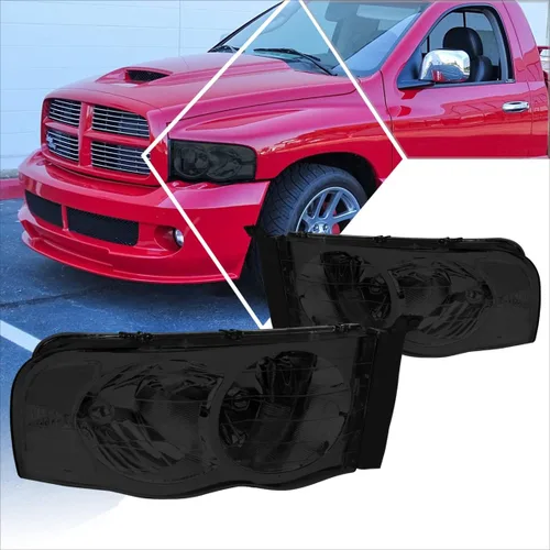 Miniatura 8 de PM PERFORMOTOR Conjunto de faros Compatible con Dodge Ram 1500 2002 2003 2004 2005/Dodge Ram 2500 3500 2003 2004 2005 2 piezas de lámparas
