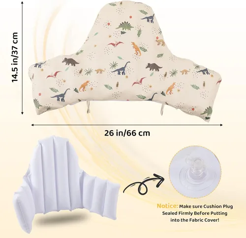 Miniatura 4 de Cojín para silla alta con funda para IKEA Antilop Bebés Niños Infantes Inflable y Reversible Cojín Inflable Integrado Arena