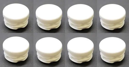 Miniatura 10 de Tapa de extremo de tubo redondo blanco de 1 pulgada, tapón de tubo de tubo de diámetro exterior de 1 pulgada, inserto de tapa de enchufe de plástico