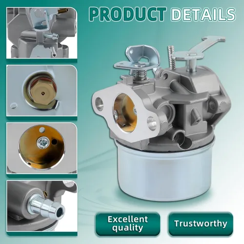Miniatura 4 de AUTOKAY 38170 640086A Carburador Compatible con Tecumseh 3HP 2 Ciclo HSK600 HSK635 TH098SA para Toro 38171 38172 38173 38175 38176 38177 38178 38182
