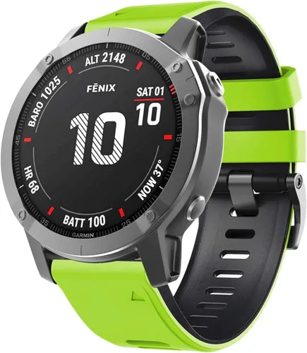 Miniatura 4 de COOVS Correa de silicona de liberación rápida de 1.024 in y 0.866 in para Garmin Fenix 7 7X 6X Pro 5X 3 3HR Easyfit para reloj Garmin Fenix 6 6 Pro