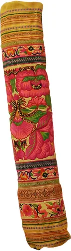 Miniatura 8 de CCcollections Bolsas de esterilla de yoga y pilates – Correa de transporte ajustable bordada, bolsa de yoga única bohemia