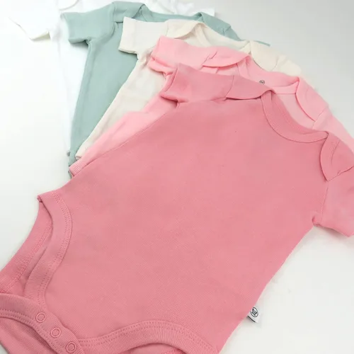 Miniatura 4 de HonestBaby baby-girls 5-pack Short Sleeve Bodysuits One-piece 100% Organic Cotton for Infant Baby Girls