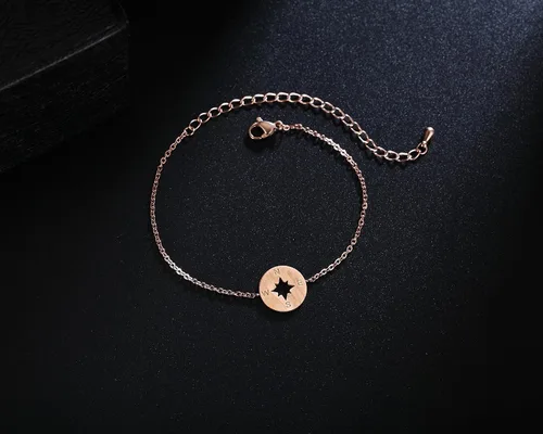 Miniatura 4 de Rosa Vila Compass Bracelet - Direction of Life & Id Be Lost Without You, Compass Jewelry, Woman's Friendship Bracelets for Best Friends