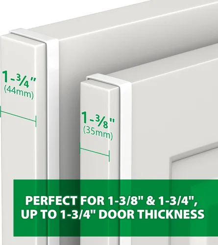 Miniatura 2 de Booda Brand Ganchos para Puerta de 14", Paquete de 4 Ganchos Colgadores Anchos Mejorados que se Ajustan a Puertas de 1-3/4" y 1-3/8" de Ancho