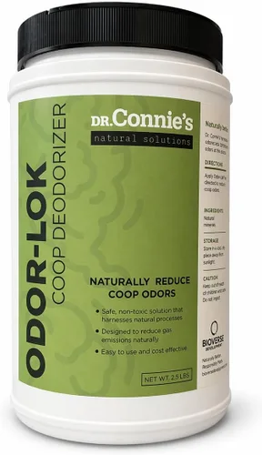 Healthy Ponds Dr. Connie's Odor Lok Coop Desodorizador | Reduce naturalmente los olores de Coop | Control de olores para gallineros de patio trasero