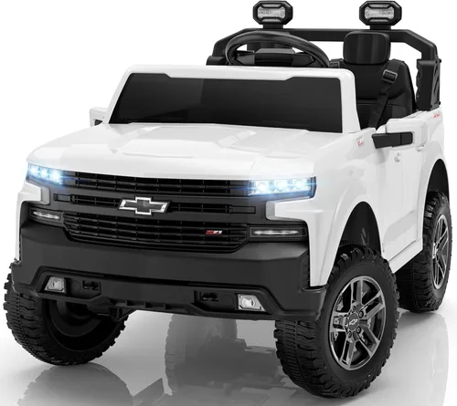 ENYOPRO - Juguetes de paseo de 2 plazas y 24 voltios para niños, con licencia Chevrolet Silverado LT Trail Boss Ride on Truck con control remoto,