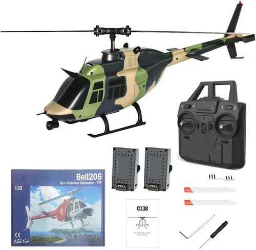 Miniatura 9 de Helicóptero RC sin Ailerons 6CH 6 ejes giroscopio altitud flotante Localización de flujo óptico con un clic de despegue y aterrizaje para adultos