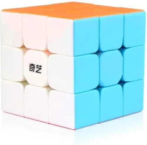 Cubo de velocidad QY Toys Warrior W 3x3 - Cubo mágico sin calcomanías 3x3x3, juguetes de rompecabezas (56mm), el juguete más educativo para mejorar