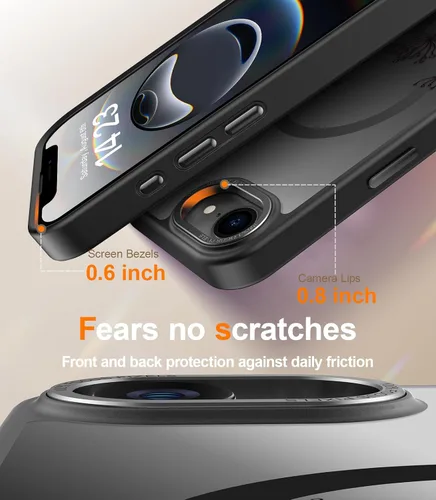 Miniatura 567 de Goodon para iPhone 15 Pro Max con protector de pantalla de privacidad, compatible con Magsafe, funda translúcida mate a prueba de golpes - Linda