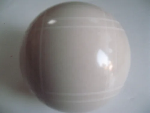 Miniatura 2 de EPCO Bola de bochas de repuesto con rayas curvas cerradas - Blanco individual 4.331 in