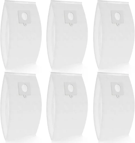 Paquete de 6 bolsas de vacío de tela HEPA 53292 Sears Style Q/C para Kenmore Canister 5055, 50557, 50558, 53291, 21814, 81214, BC3005, BC7005,