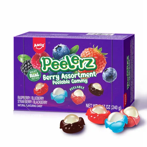 Miniatura 17 de AMOS Peelerz - Paquete variado de 4 gomitas pelables, 3.00 oz cada uno (total de 4.94 oz), mango, uva, plátano, melocotón, gomitas suaves de frutas