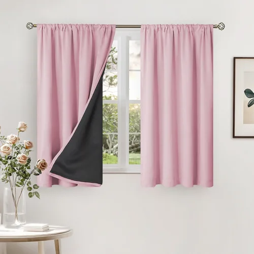 Miniatura 83 de BGment - Cortinas opacas para sala de estar de 63 pulgadas de largo, juego de 2 paneles, cortinas para oscurecer toda la habitación, cortinas