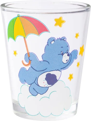 Miniatura 6 de Silver Buffalo Care Bears on Clouds con Funshine, Tenderheart, Cheer and Grumpy Bear - Juego de 4 mini vasos de 1.5 onzas Osos de cuidado