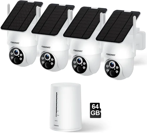 Miniatura 10 de Cámaras 2K para Seguridad del Hogar - Cámaras de Seguridad Solares Inalámbricas para Exteriores con Vista Pan/Inclinación de 360°, Cámara