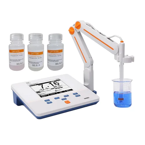 Miniatura 9 de Instrumentos, kit de medidor de pH de sobremesa de laboratorio, calibración automática de 1-2 puntos, precisión de pH 0.01, medidor de pH superior