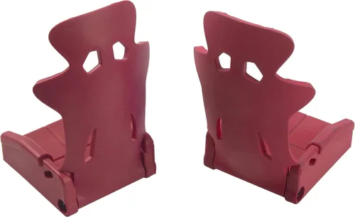 Miniatura 3 de 2 piezas Vgoohobby de plástico RC juguete asiento de coche simulación RC silla oruga accesorios compatibles con Traxxas TRX-4 Axial SCX10 90046 Rojo