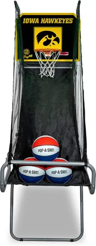 Miniatura 14 de Pop-A-Shot - Tailgate Game with NCAA Graphics l Arcade Basketball Inside, Out, and On The Go Infrared Sensor Scoring 3 Balls Foldable