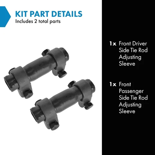 Miniatura 2 de TRQ Funda de ajuste de barra de acoplamiento delantera compatible con camiones Dodge & Ford 1966-2022