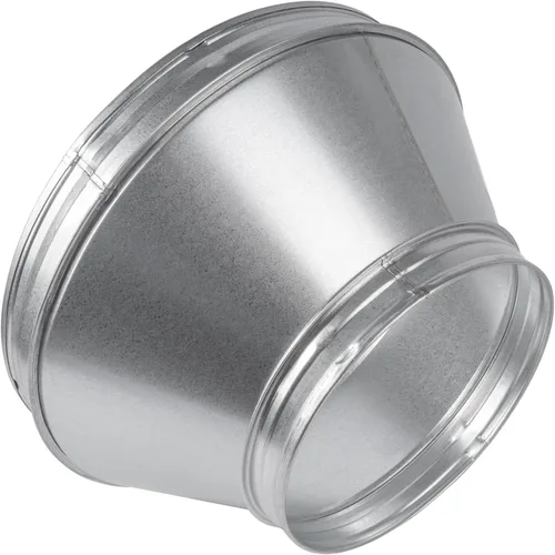 Miniatura 14 de Reductor de conducto redondo de 6 a 4 pulgadas - Aumentador de tubería de acero galvanizado de ajuste macho - Acoplamiento para sistemas