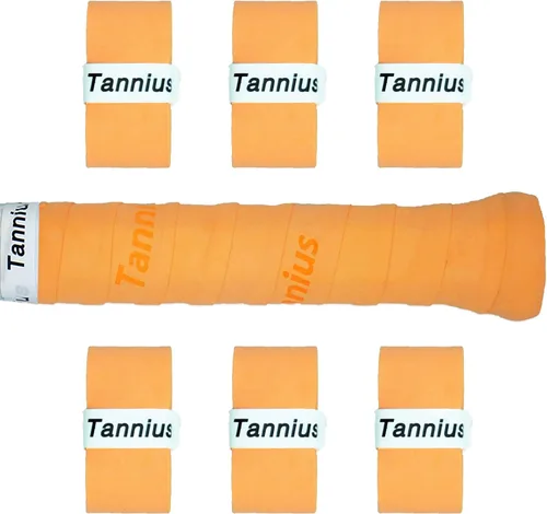 Miniatura 10 de Cinta de agarre para raqueta de tenis, paquete de 6 empuñaduras de tenis, absorbente y mejorada para raqueta de tenis Verde