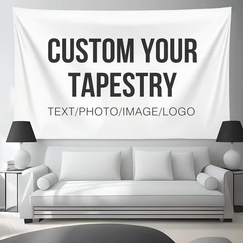 Miniatura 14 de Misnest Tapiz personalizado, fotos personalizadas, texto para el hogar, dormitorio, fiesta, sala de estar, telón de fondo, horizontal, 37 x 29
