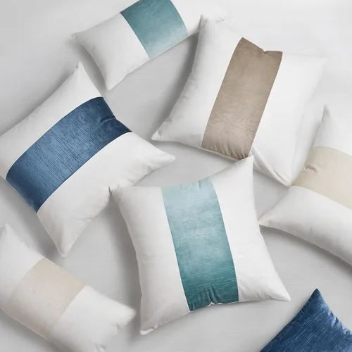 Miniatura 9 de EVERGRACE x Kinsey Walsh Fundas de almohada de panel de terciopelo de algodón de firma, juego de 2, fundas de almohada decorativas de 20"x20
