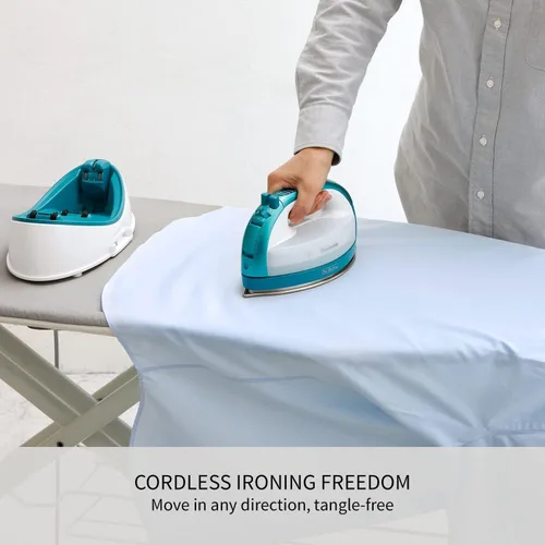 Miniatura 5 de Plancha inalámbrica Panasonic, plancha portátil de 360 grados estilo libre seca/vapor con puntas de precisión y suela de acero inoxidable, antisarro