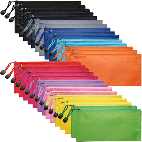 LABUK 29pcs Cremallera, Cremallera Pequeña, Impermeable, para Cosméticos de Viaje 12 Colores