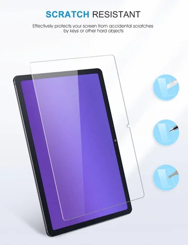 Miniatura 5 de SPARIN Paquete de 3 protectores de pantalla para Samsung Galaxy Tab A7 2020 de 10.4 pulgadas (SM-T500/SM-T503/SM-T505/SM-T507), vidrio templado 9H