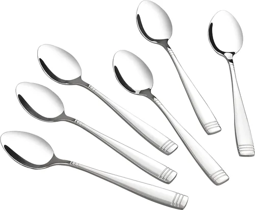 Miniatura 6 de Obstnny Juego de cucharas de té de acero inoxidable de 12 piezas, cucharas pequeñas