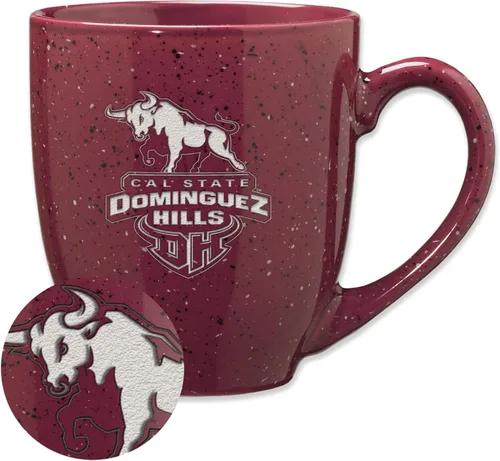 Miniatura 232 de Rico Industries NCAA Virginia Tech Hokies Maroon - Taza de café de cerámica grabada con láser, color del equipo, 16 onzas