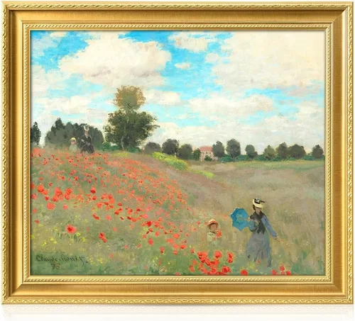 Miniatura 67 de Pinturas clásicas mundiales de Claude Monet Impresión giclée sobre lienzo alargado, pieza de galería para colgar y decorar el hogar, The CliffWalk