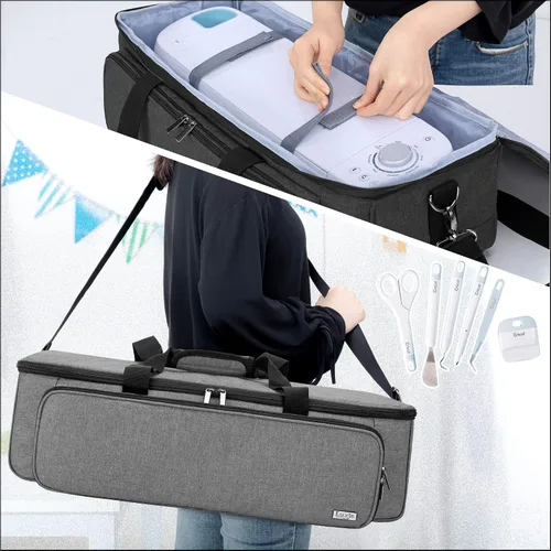 Miniatura 6 de Luxja bolsa de transporte compatible con la máquina troqueladora Cricut y suministros