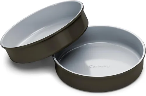 Miniatura 5 de Caraway Sartén Circular de Cerámica Antiadherente de 9" - Revestimiento de Cerámica Naturalmente Resbaladizo - No Tóxico, Libre de PTFE y PFOA - Gris