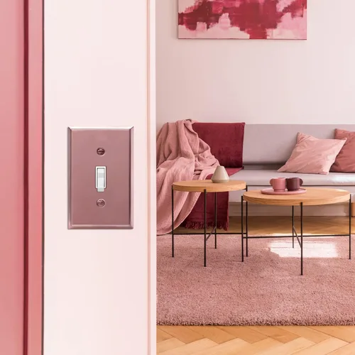 Miniatura 58 de ENERLITES Placa de Pared Metálica para Interruptor de Luz de Palanca, Acero Inoxidable 201, Resistente a la Corrosión, Tamaño Estándar 1-Gang 4.50