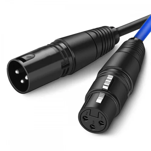 Miniatura 10 de Mic DMX Audio Cable 3 Pin XLR macho a XLR hembra Cable de micrófono (3.3 ft)