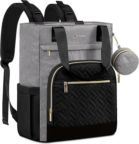 Miniatura 14 de LOVEVOOK Mochila para pañales, bolsa de bebé portátil de gran capacidad con cambiador de pañales plegable, bolsas de pañales impermeables para bebé