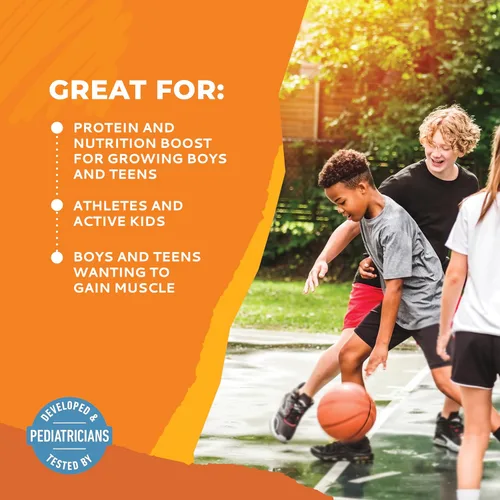 Miniatura 4 de Healthy Heights Grow Daily Kids - Mezcla de bebida proteica (liso) - Batido alto en proteínas para niños de 10 años, 21.6 onzas