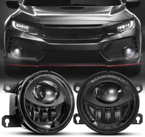 Miniatura 9 de Nueva versión de luces antiniebla LED ensambladas Compatibles con modelos GMC Sierra 1500/2500/3500 2003-2006 y 2007 Sierra Classic; lámparas