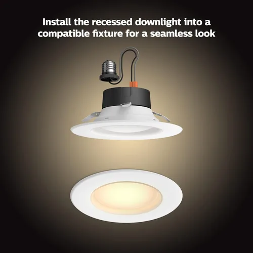 Miniatura 4 de Philips Hue lámpara empotrable inteligente LED de 4 pulgadas - Luz cálida a blanca fría Ambiance - 1 paquete - 850LM - Interior - Control