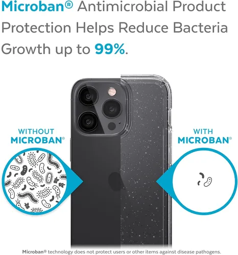 Miniatura 5 de Speck Funda delgada transparente para iPhone 13 Pro Max, protección contra caídas, compatible con carga inalámbrica, antiamarilleo