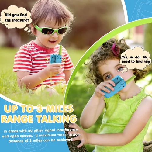 Miniatura 5 de Selieve Juguetes para niños y niñas de 3 a 12 años, Walkie Talkies para niños de 22 canales, juguete de radio de 2 vías con linterna LCD