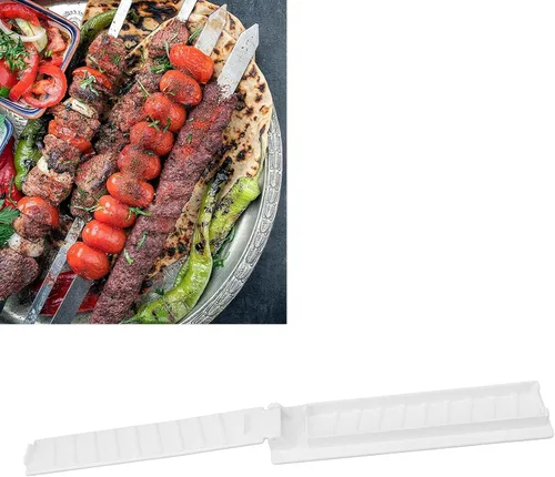 Miniatura 3 de Kebab Maker, prensa de pinchos de plástico y molde manual de Kabob, forma tu Kebab Kofta como un chef tradicional hecho a mano para asar carne