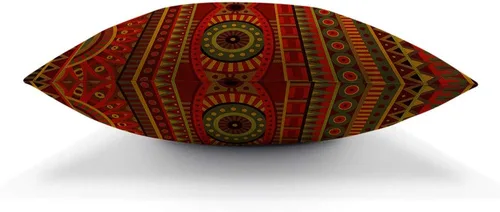 Miniatura 5 de Funda de almohada con patrón tribal, diseño abstracto de rayas étnicas africanas, patrón de cultura redonda, cuadrada, cojín para el hogar