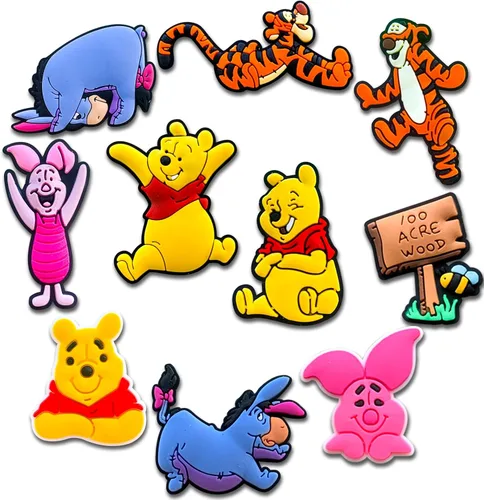 Hedbitoyo Cartoon Shoe Charms for Clog Decoration Cartoon Bear Sandals Accessories for Kids Girls Boys Party's Favor