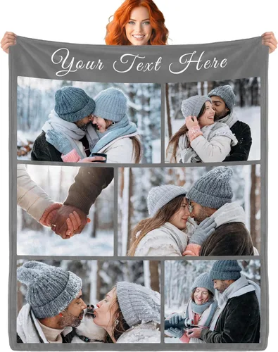 Miniatura 23 de WNNNS Manta Personalizada Mantas Personalizadas con 9 Fotos Mantas de Fotos Personalizadas Usando Mis Propias Fotos, Haz una Manta con Fotos.