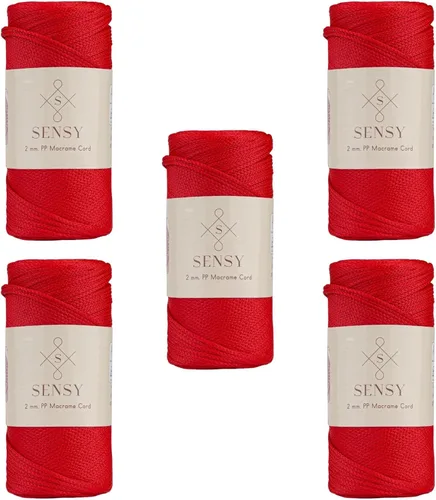 Miniatura 53 de Sensy Premium Cuerda de Poliéster de 2mm 251 Yardas Cuerda de Polipropileno 100% Cordón de Macramé 2mm Cordón para Bolsa de Ganchillo Cuerda